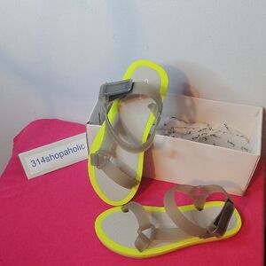 Womens Gray Sandals